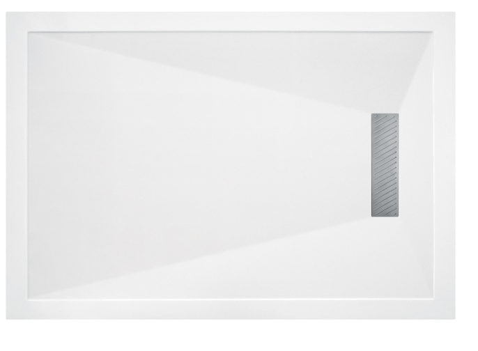 25mm Linear 1700x700mm Slim Rectangular Tray & Waste - The Tap Specialist