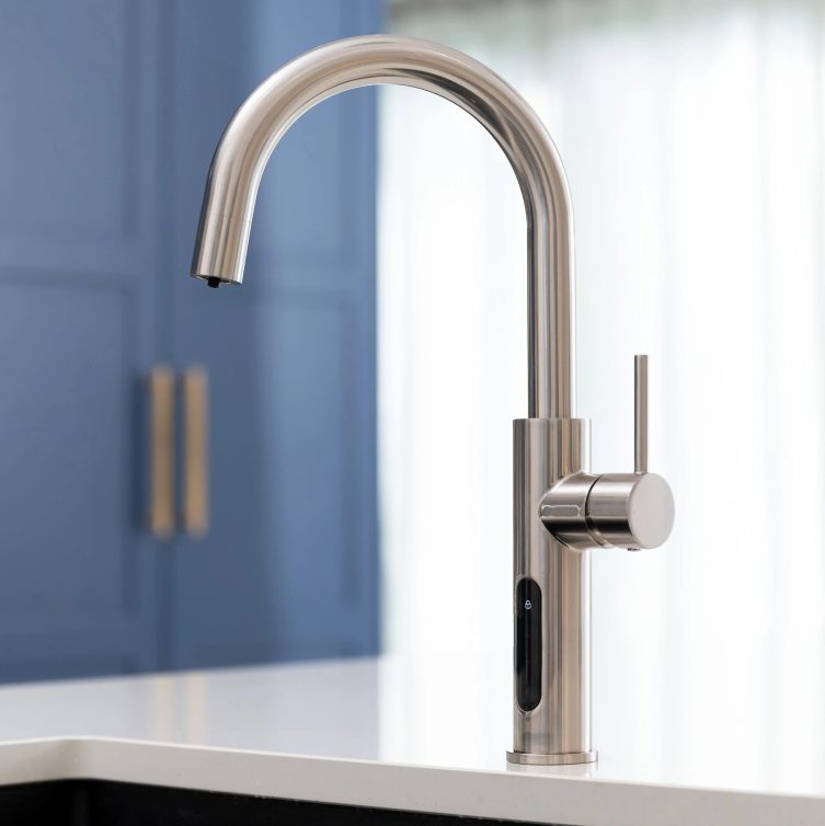 Aquatap Digital 5 in 1 Sparkling Instant Boiling, Chilled Filtered Water Tap| Fizz C Shape - The Tap Specialist