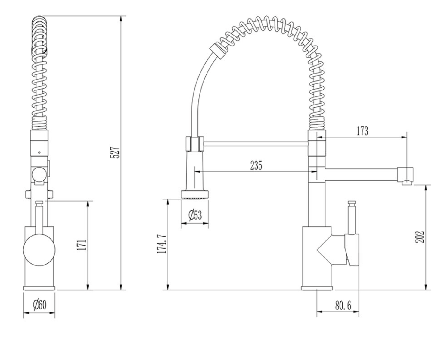 Ellsi 3 - in - 1 Multiuse Boiling Water Tap with Pull - Out - The Tap Specialist