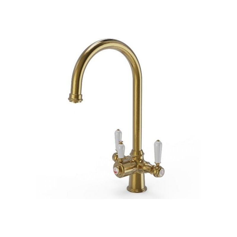 Ellsi Traditional 3 - in - 1 Cruciform Boiling Water Tap with Ceramic Handles - The Tap Specialist