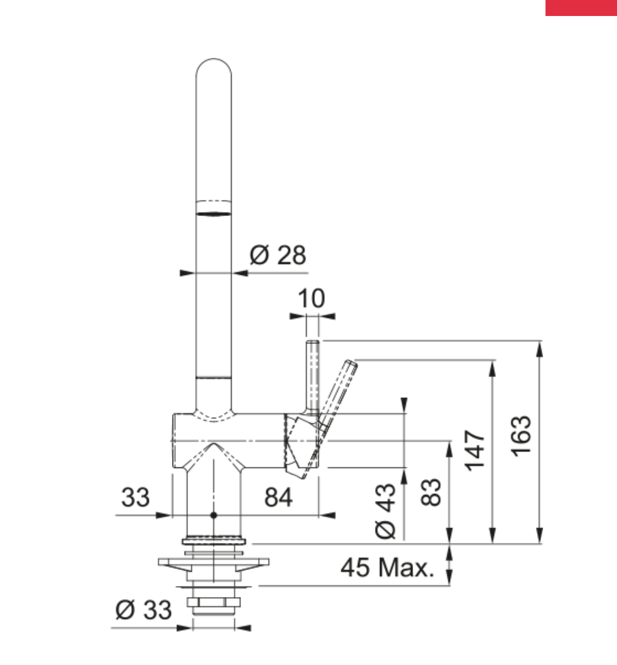 Franke Active J Swivel Spout Chrome 115.0653.395 - The Tap Specialist