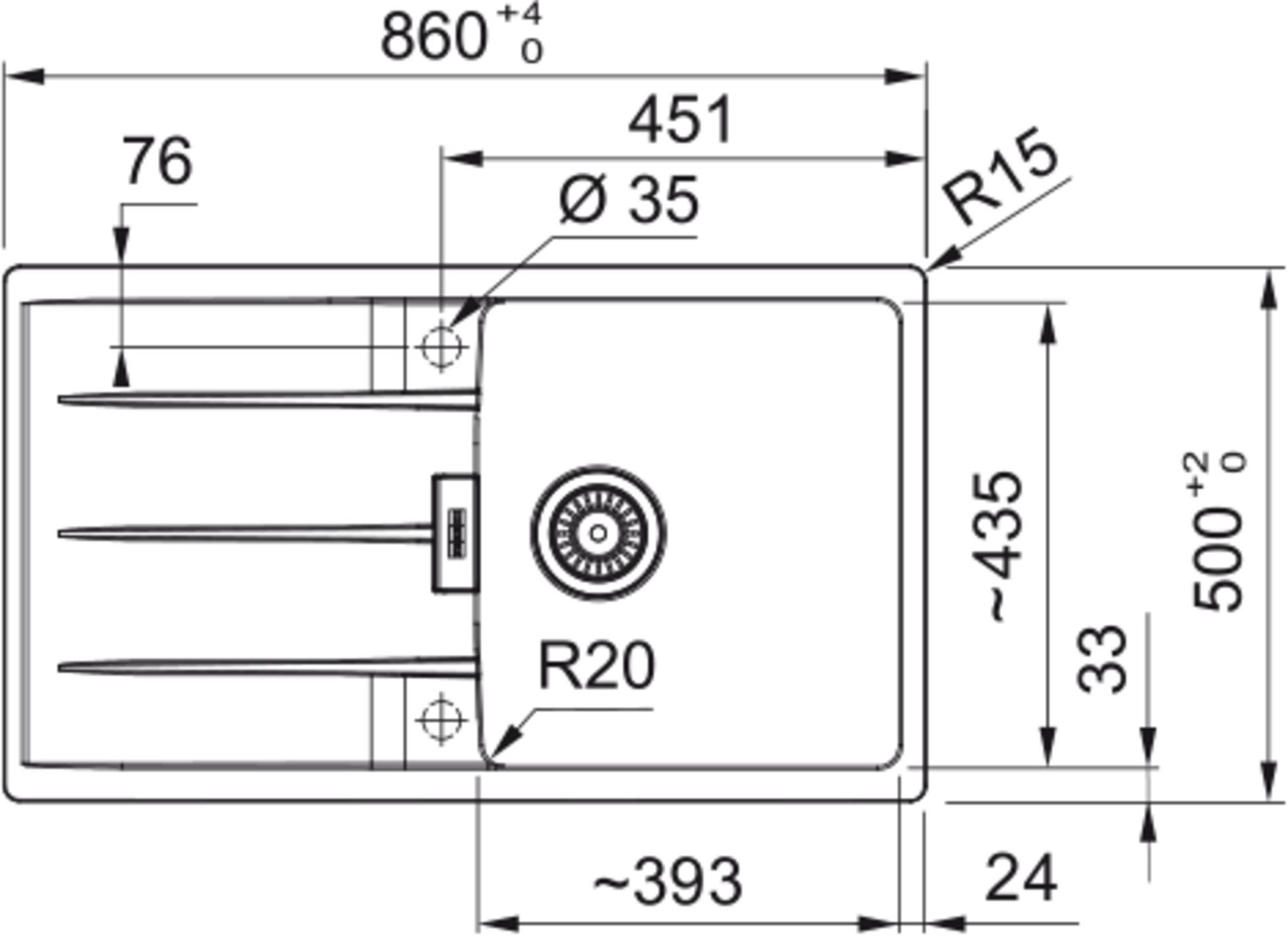 Franke Centro CNG 611 - 86 Fragranite Reversible Sink - The Tap Specialist