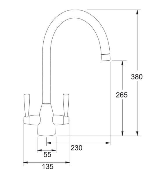 Franke Eiger Matt Decor Steel (Stainless Steel) Kitchen Mixer Tap - The Tap Specialist