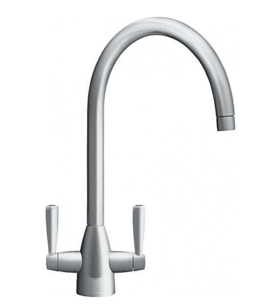 Franke Eiger Matt Decor Steel (Stainless Steel) Kitchen Mixer Tap - The Tap Specialist
