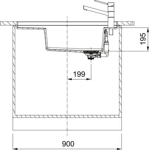 Franke Fresno FSG 111 Undermount 1.0 Bowl Kitchen Sink Reversible - The Tap Specialist