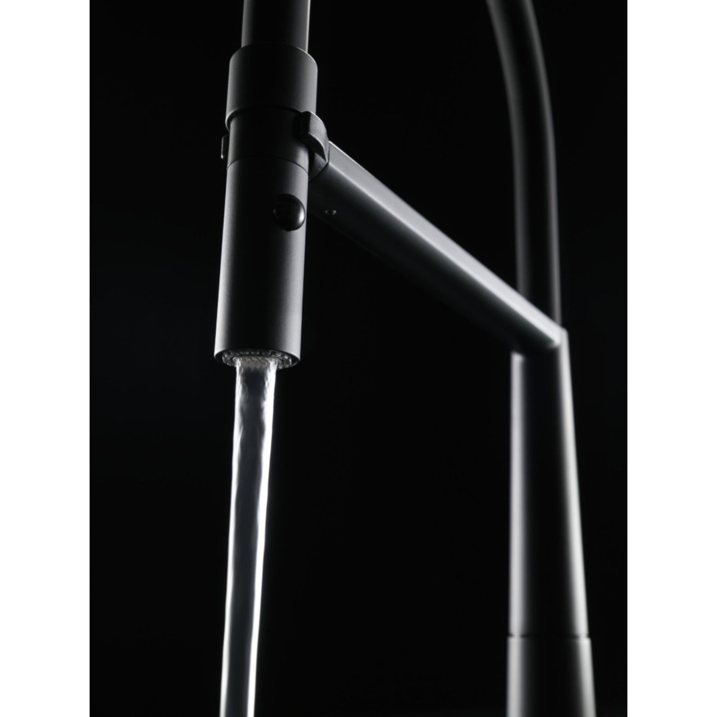Franke Icon Semi - Pro Matt Black Kitchen Tap - The Tap Specialist