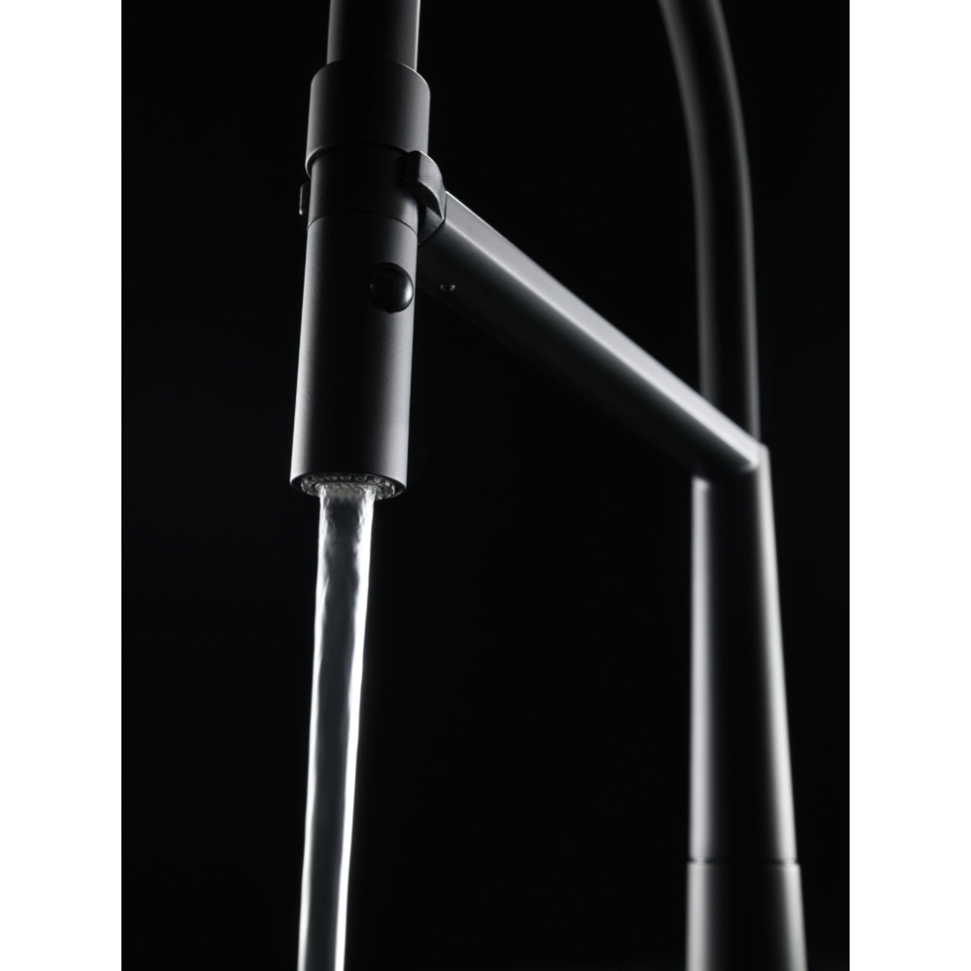 Franke Icon Semi - Pro Matt Black Kitchen Tap - The Tap Specialist