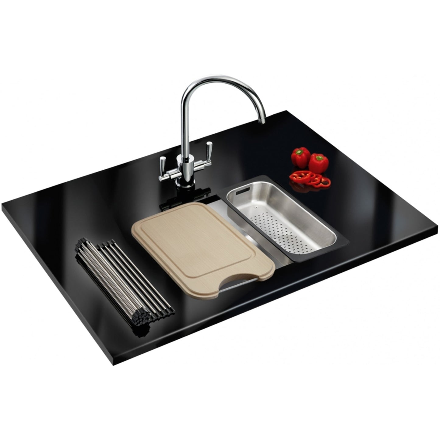 Franke Largo 1 Bowl Sink Stainless Steel LAX 110 50 - 41122.0250.208 - The Tap Specialist