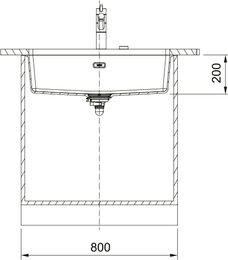 Franke Maris MRG 110 72 Single Bowl Undermounted Granite Kitchen Sink, Matt Black - The Tap Specialist