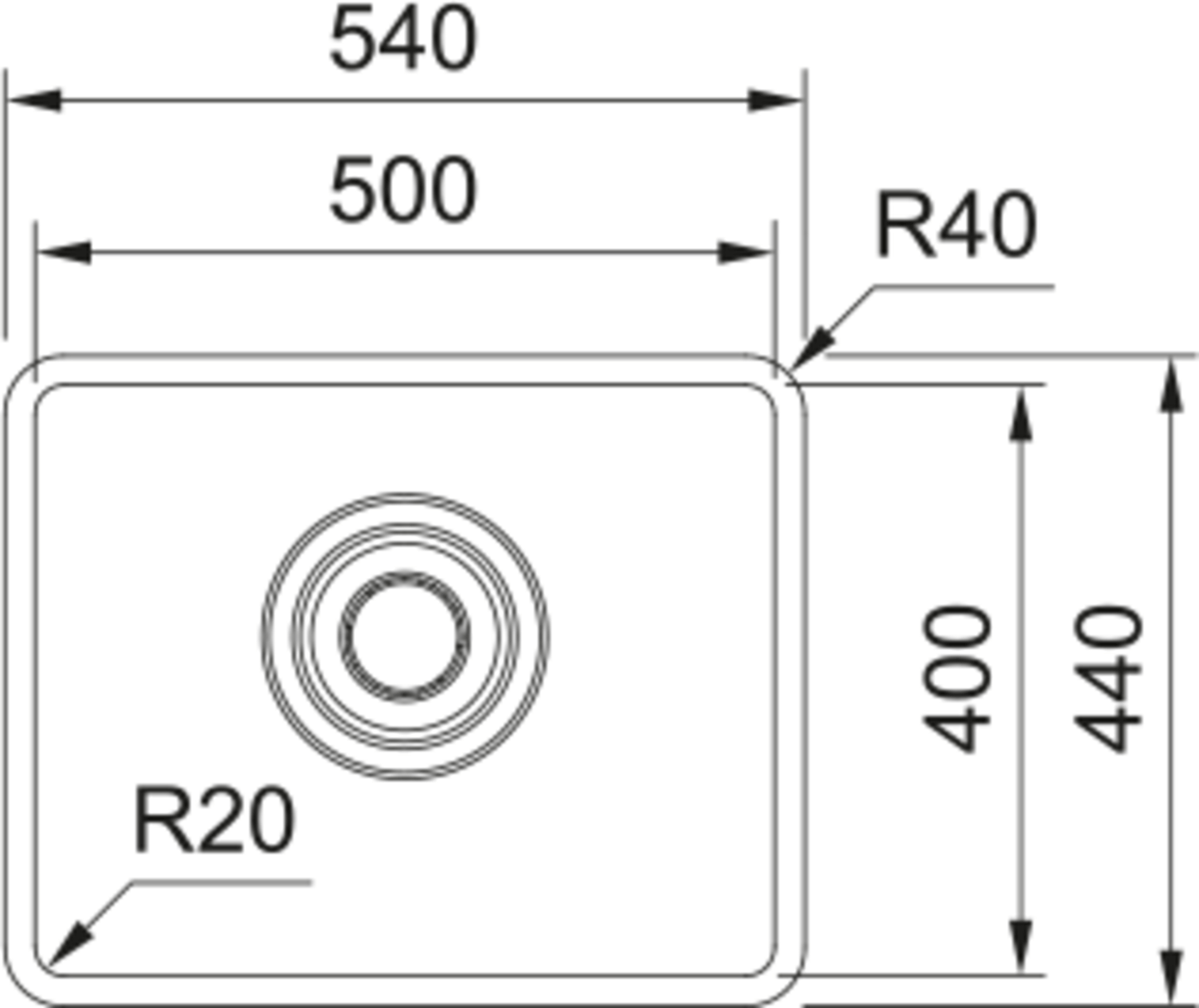 Franke Maris Quiet MQX 110 - 50 Undermount Sink - The Tap Specialist