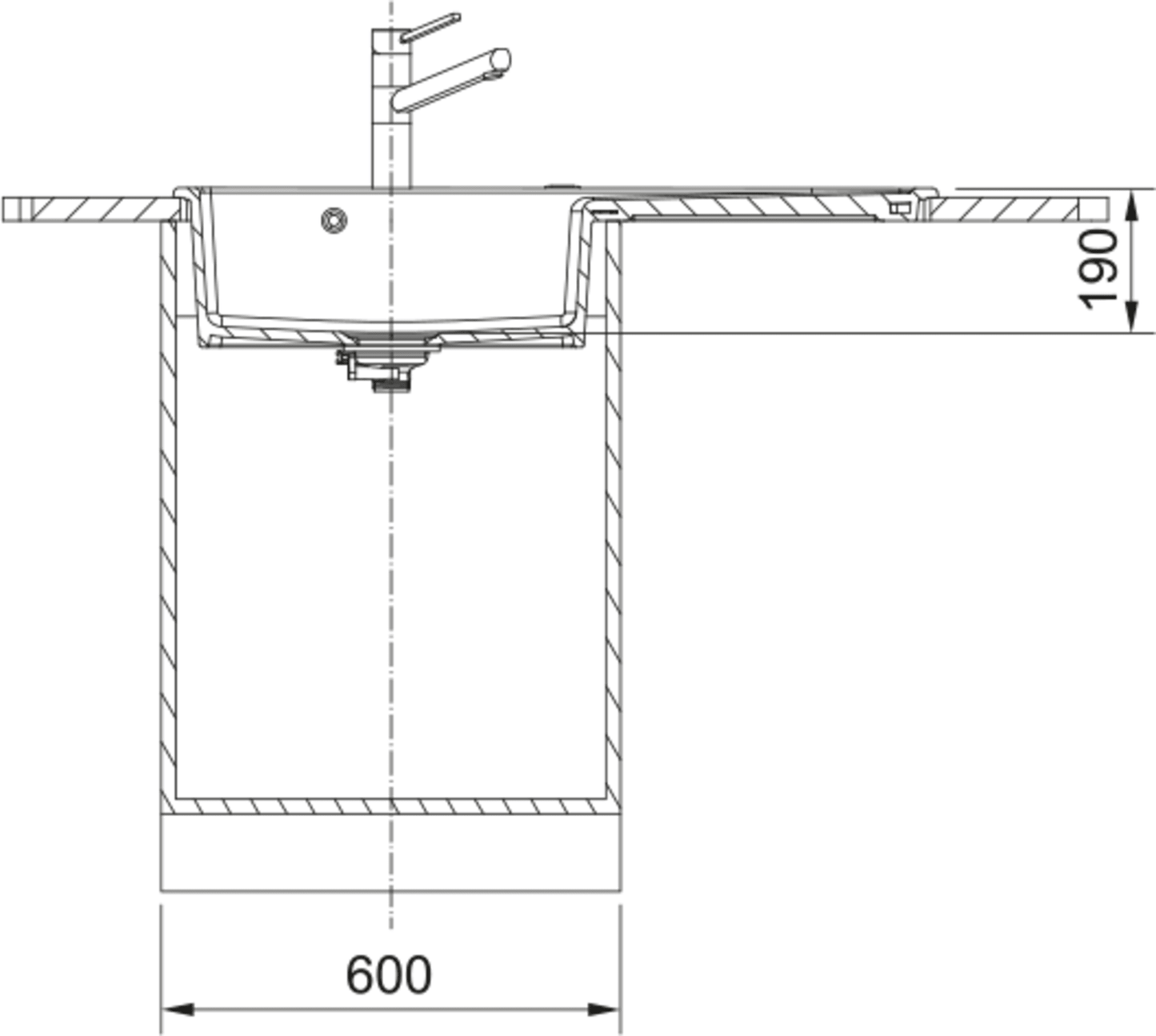 Franke Mythos MYK 611 - 100 RHD Inset Sink - The Tap Specialist