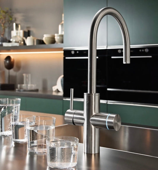 Franke Mythos Water Hub 5 - in - 1 Electronic Stainless Steel Tap 160.0709.102 - The Tap Specialist