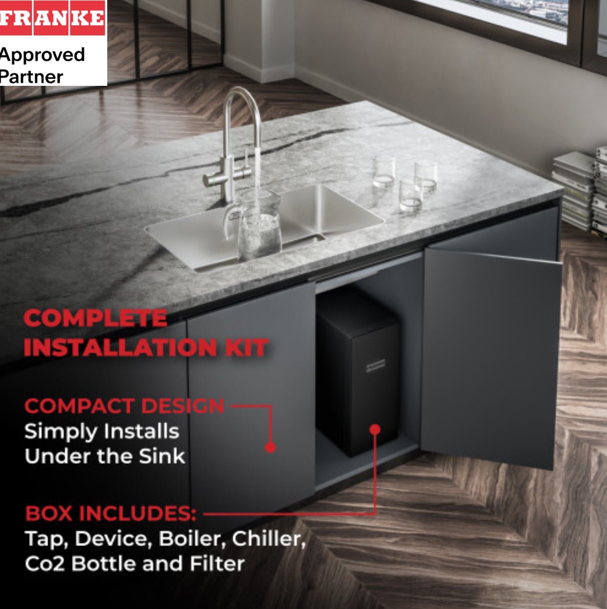 Franke Mythos Water Hub 6 - in - 1 Electronic Stainless Steel - The Tap Specialist