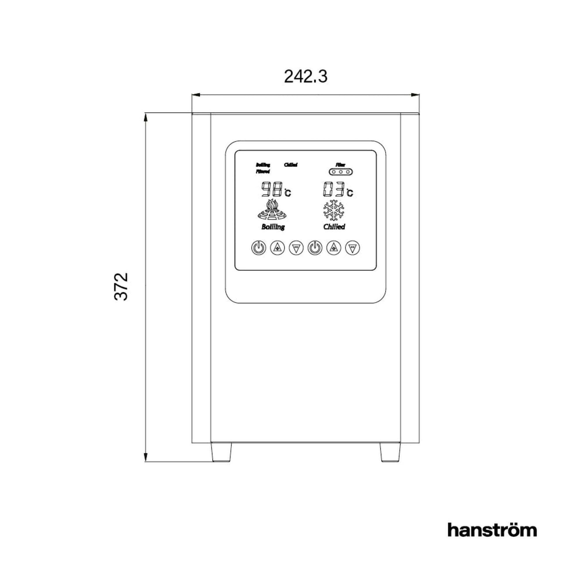 Hanstrom 5 in 1 Instant Boiling Water Digital Tap - The Tap Specialist