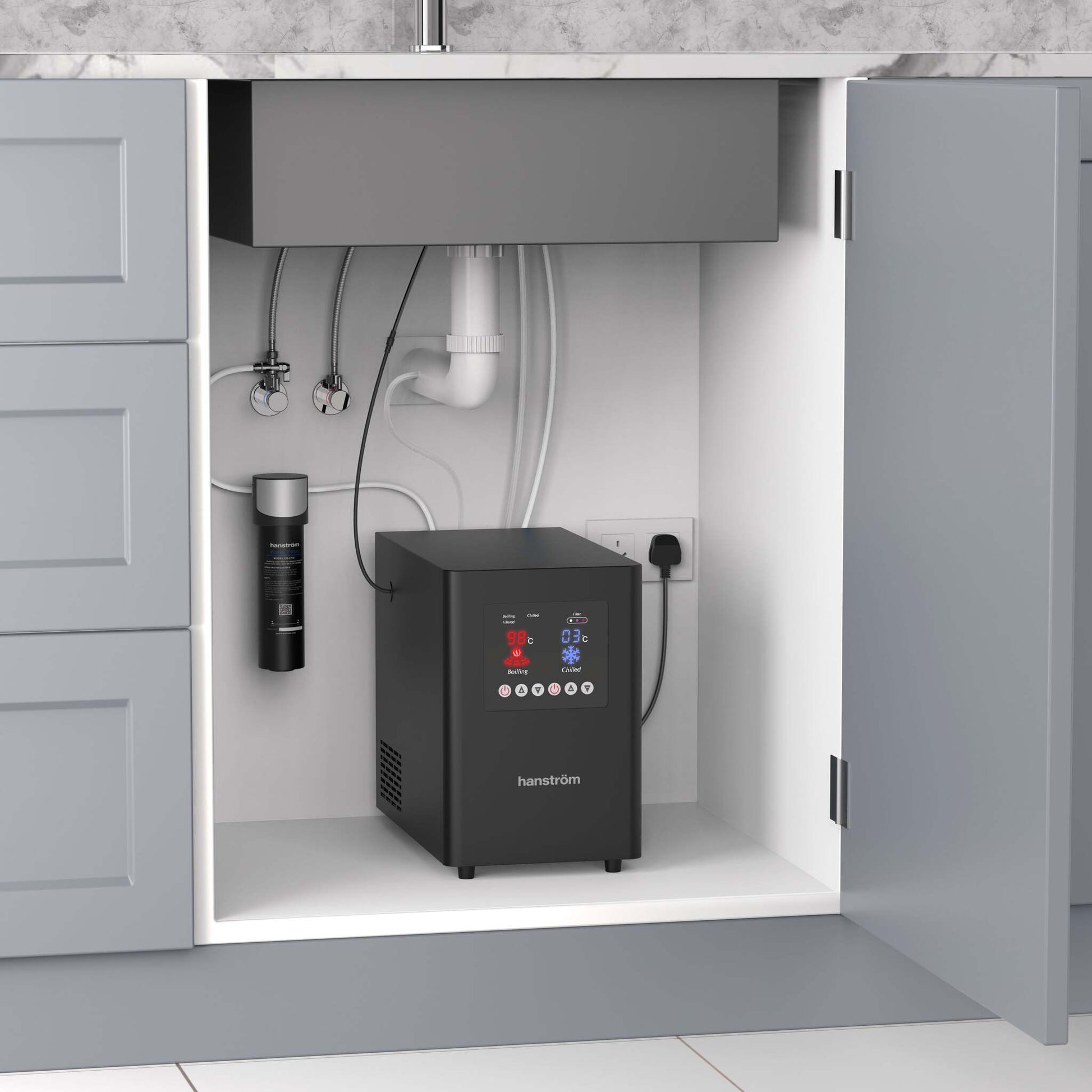 Hanstrom 5 in 1 Instant Boiling Water Digital Tap - The Tap Specialist