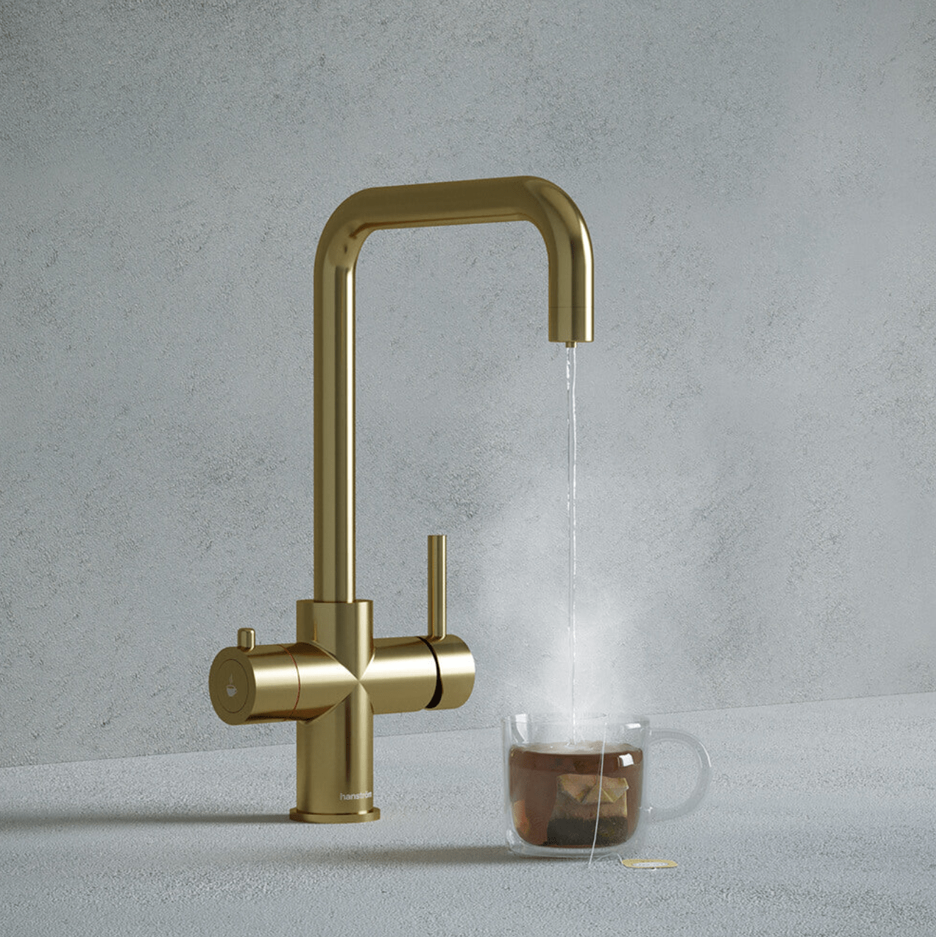 Hanstrom Lunen Brushed Brass - The Tap Specialist