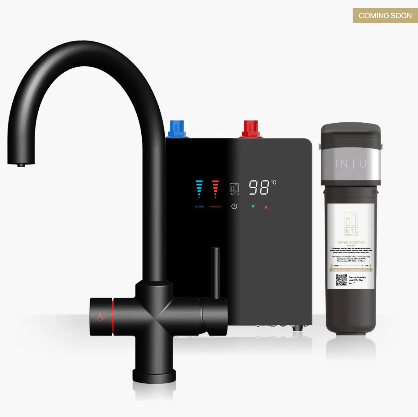 Intu Digital 4OUR Chrome & Nexus 4 - 1 Swan Instant Boiling Water Tap - The Tap Specialist