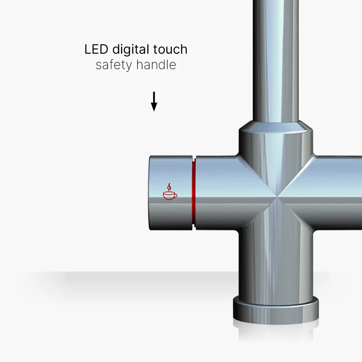 Intu Digital 4OUR Chrome & Nexus 4 - 1 Swan Instant Boiling Water Tap - The Tap Specialist