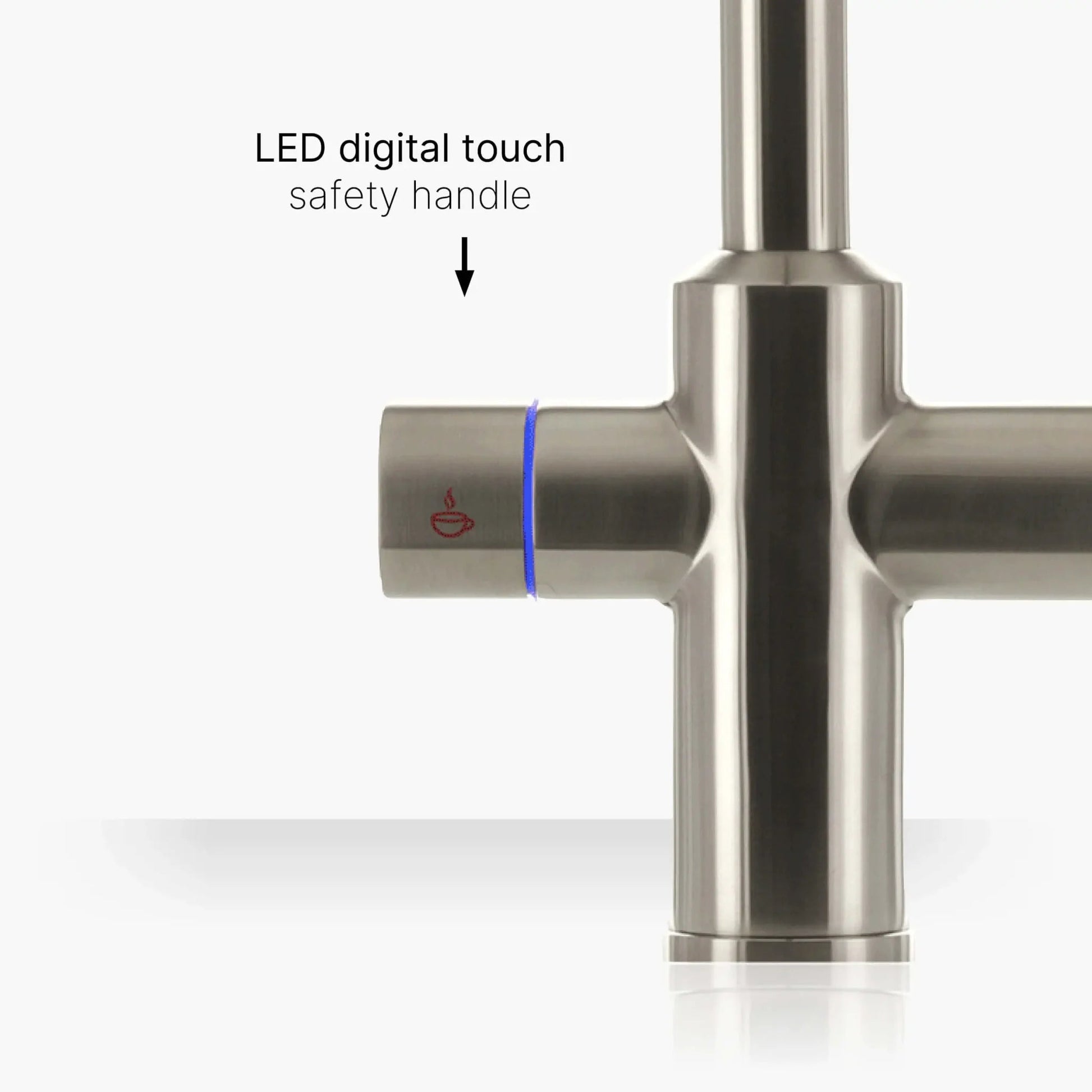 INTU Digital Sovereign 4 - in - 1 Pull Down Swan Instant Boiling Water Tap – 2.4L or 4.0L Nexus Tank - The Tap Specialist