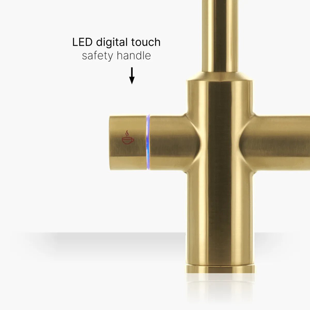 INTU Digital Sovereign 4 - in - 1 Pull Down Swan Instant Boiling Water Tap – 2.4L or 4.0L Nexus Tank - The Tap Specialist