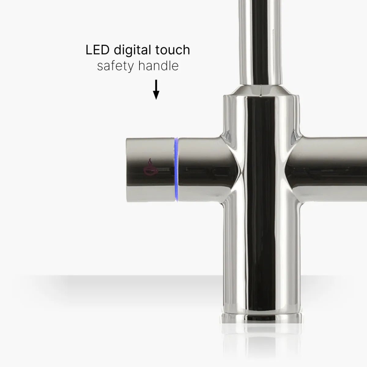 INTU Digital Sovereign 4 - in - 1 Pull Down Swan Instant Boiling Water Tap – 2.4L or 4.0L Nexus Tank - The Tap Specialist