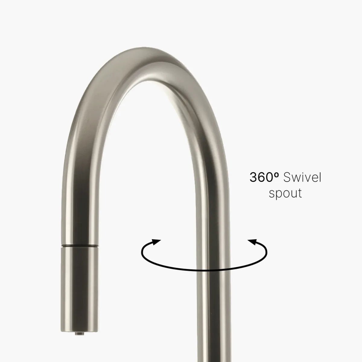 INTU Digital Sovereign 4 - in - 1 Pull Down Swan Instant Boiling Water Tap – 2.4L or 4.0L Nexus Tank - The Tap Specialist