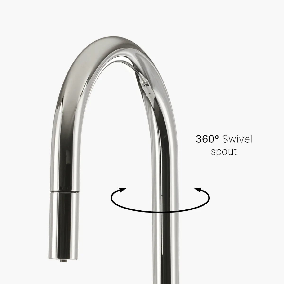 INTU Digital Sovereign 4 - in - 1 Pull Down Swan Instant Boiling Water Tap – 2.4L or 4.0L Nexus Tank - The Tap Specialist