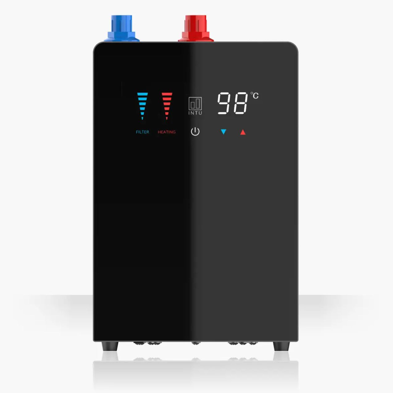 Intu Monarch & Nexus 4 - 1 Pull Down Square Instant Boiling Water Tap - The Tap Specialist