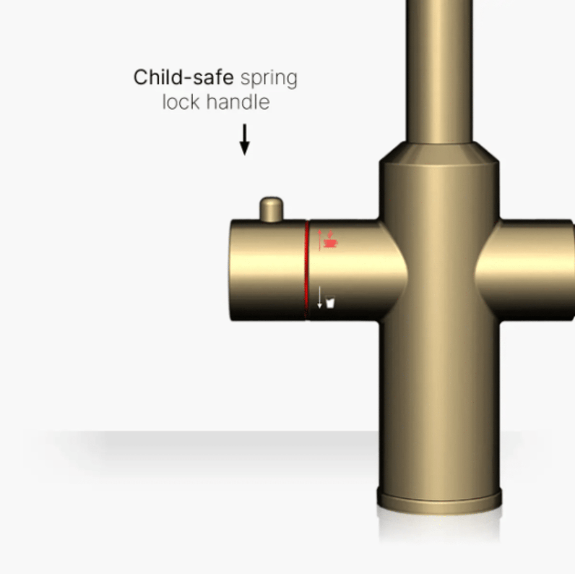 Intu Sovereign & Nexus 4 - 1 Pull Down Swan Instant Boiling Water Tap - The Tap Specialist