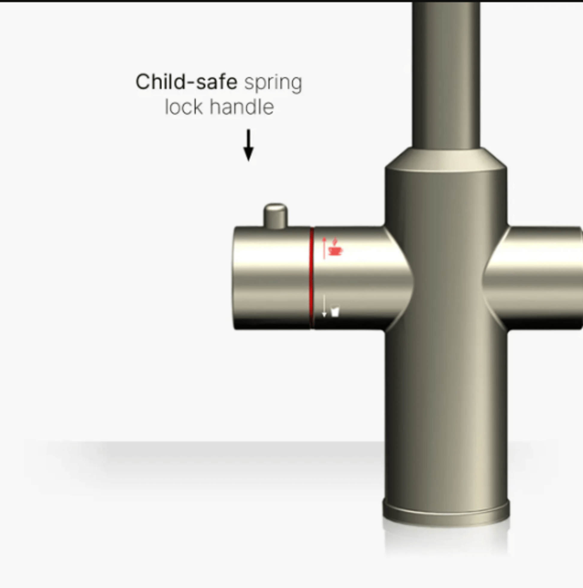 Intu Sovereign & Nexus 4 - 1 Pull Down Swan Instant Boiling Water Tap - The Tap Specialist