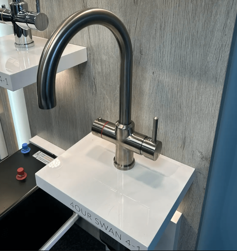 Intu Sovereign & Nexus 4 - 1 Pull Down Swan Instant Boiling Water Tap - The Tap Specialist