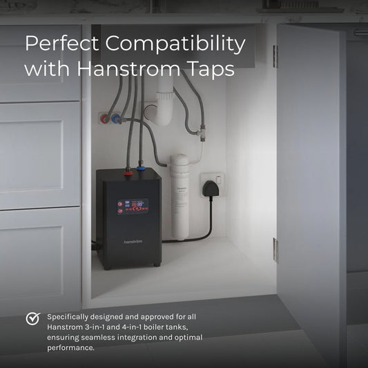 K5 Hanstrom Replacement Carbon Pure Water Filter x3 for Instant Boiling Water Taps - The Tap Specialist