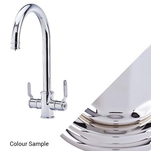 Perrin & Rowe Armstrong Filtration Tap with Textured Handles - Nickel - Tap Specialist Nickel