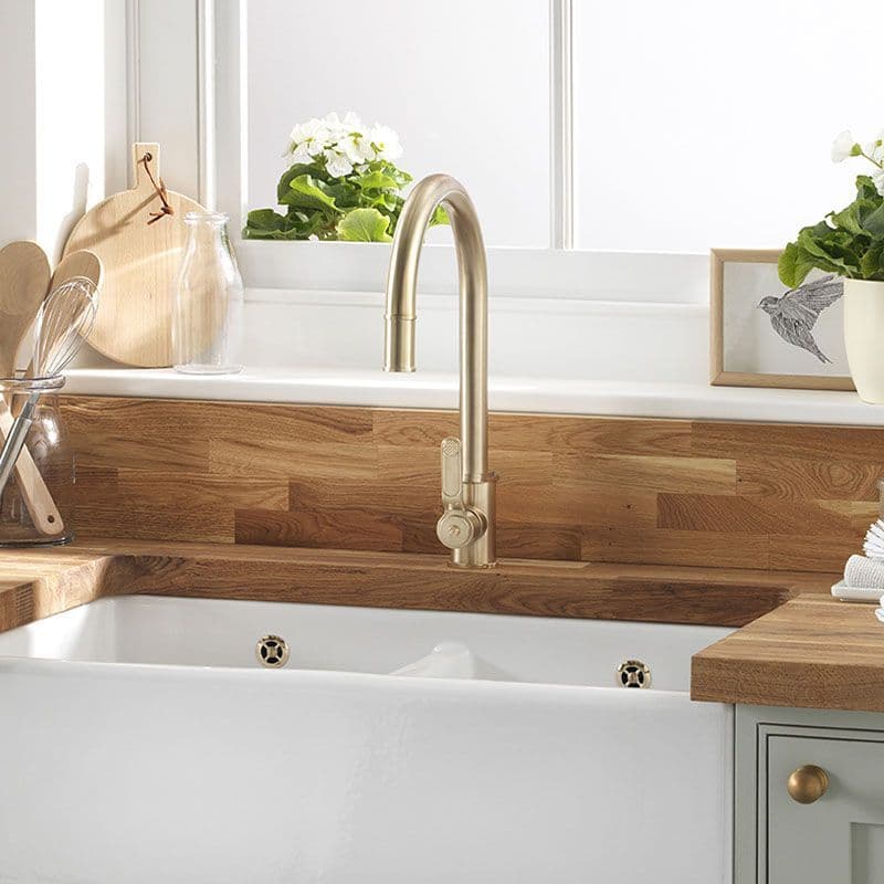 Perrin & Rowe Armstrong Pullout Rinse Kitchen Sink Mixer Tap 4544HT - The Tap Specialist