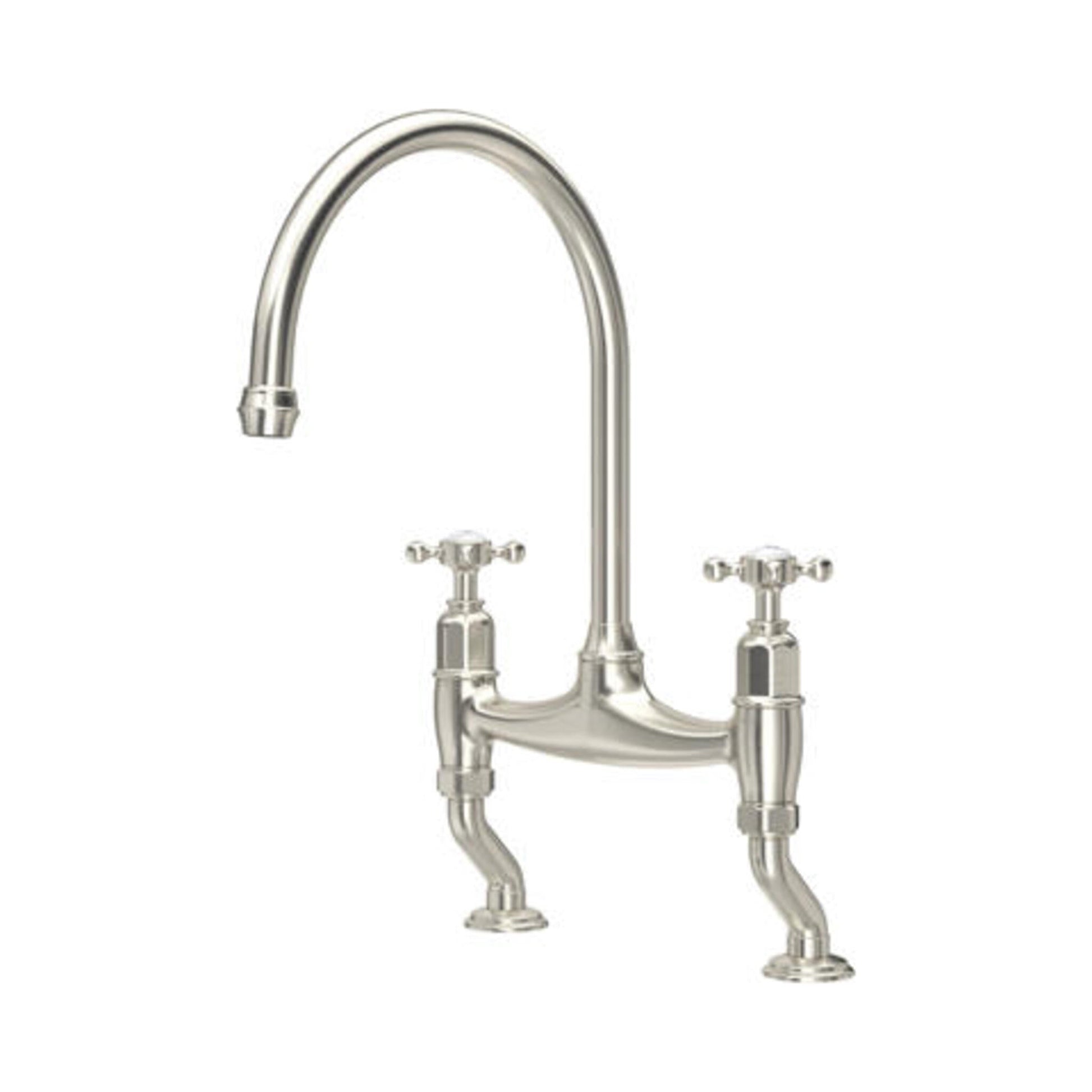 Perrin & Rowe Ionian Bridge Sink Mixer Crosstop - The Tap Specialist
