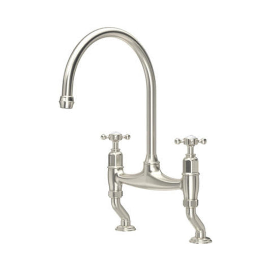 Perrin & Rowe Ionian Bridge Sink Mixer Crosstop - The Tap Specialist