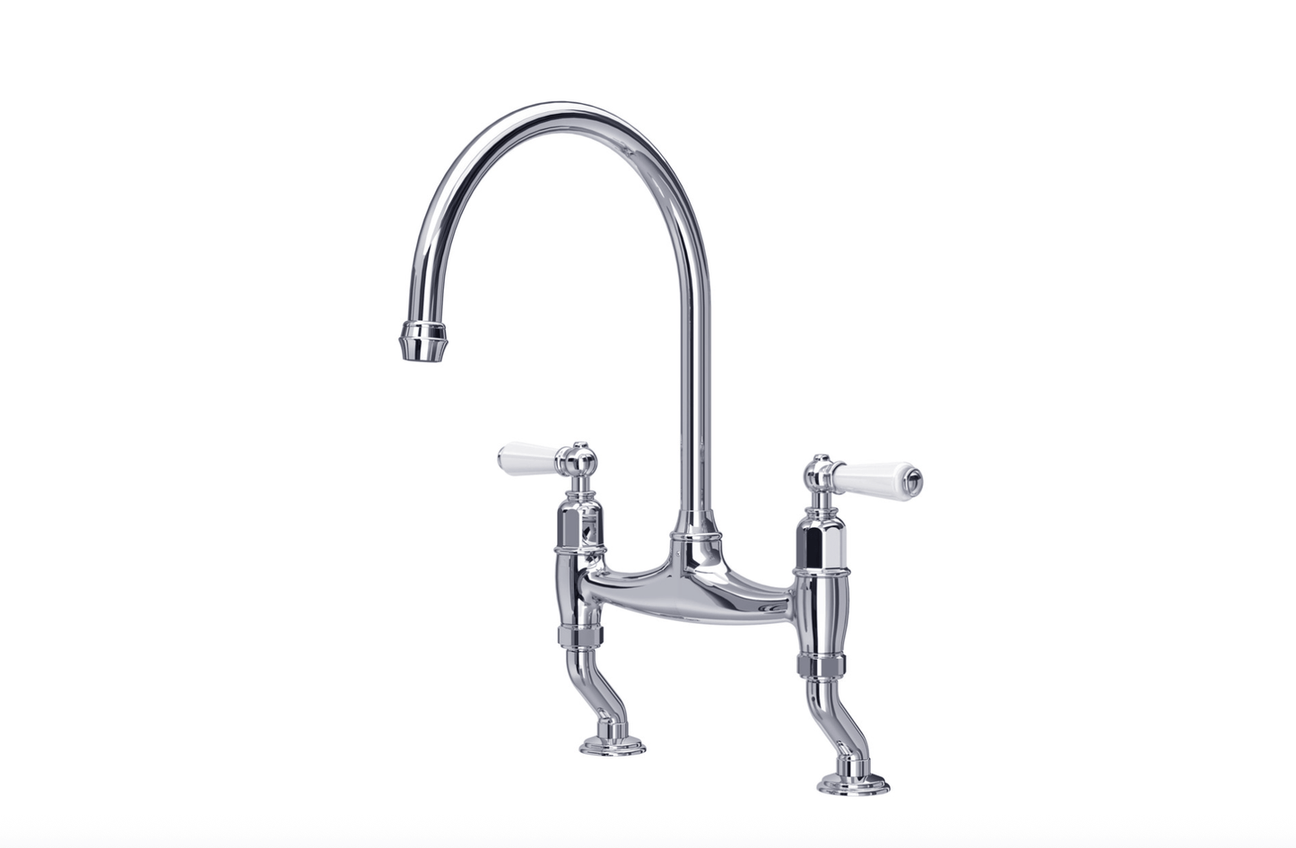 Perrin & Rowe Ionian Bridge Sink Mixer Lever Tap 4193 - The Tap Specialist