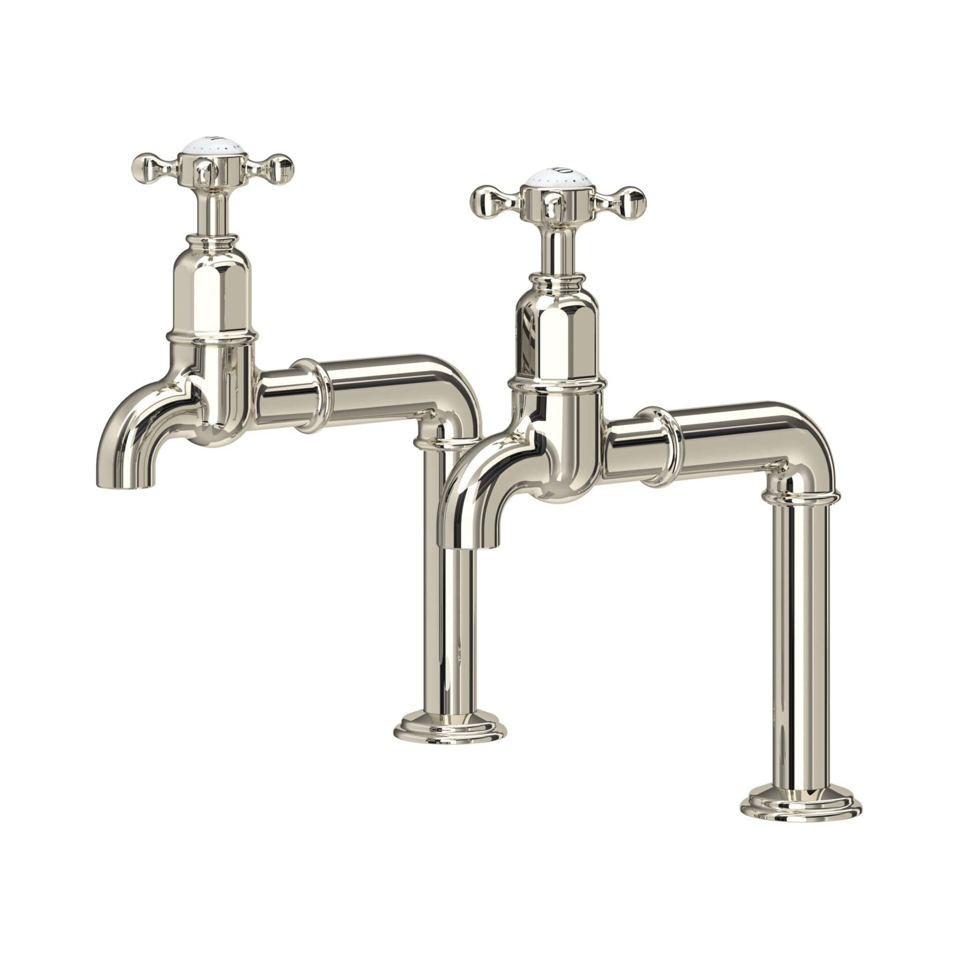 Perrin & Rowe Ionian Crosstop Bibcock Taps 4338 - The Tap Specialist