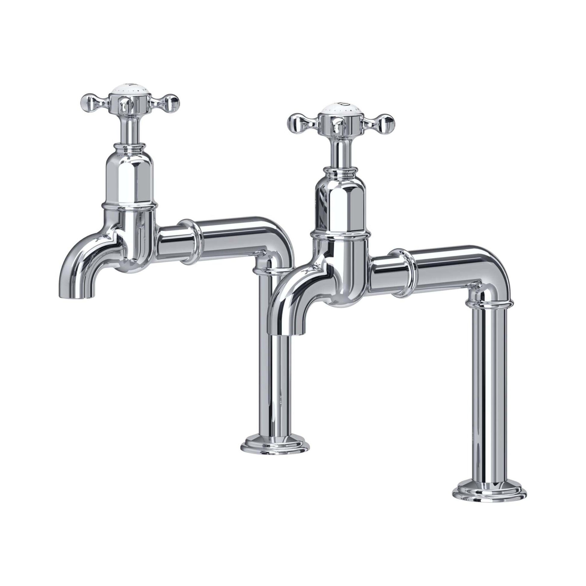 Perrin & Rowe Ionian Crosstop Bibcock Taps 4338 - The Tap Specialist