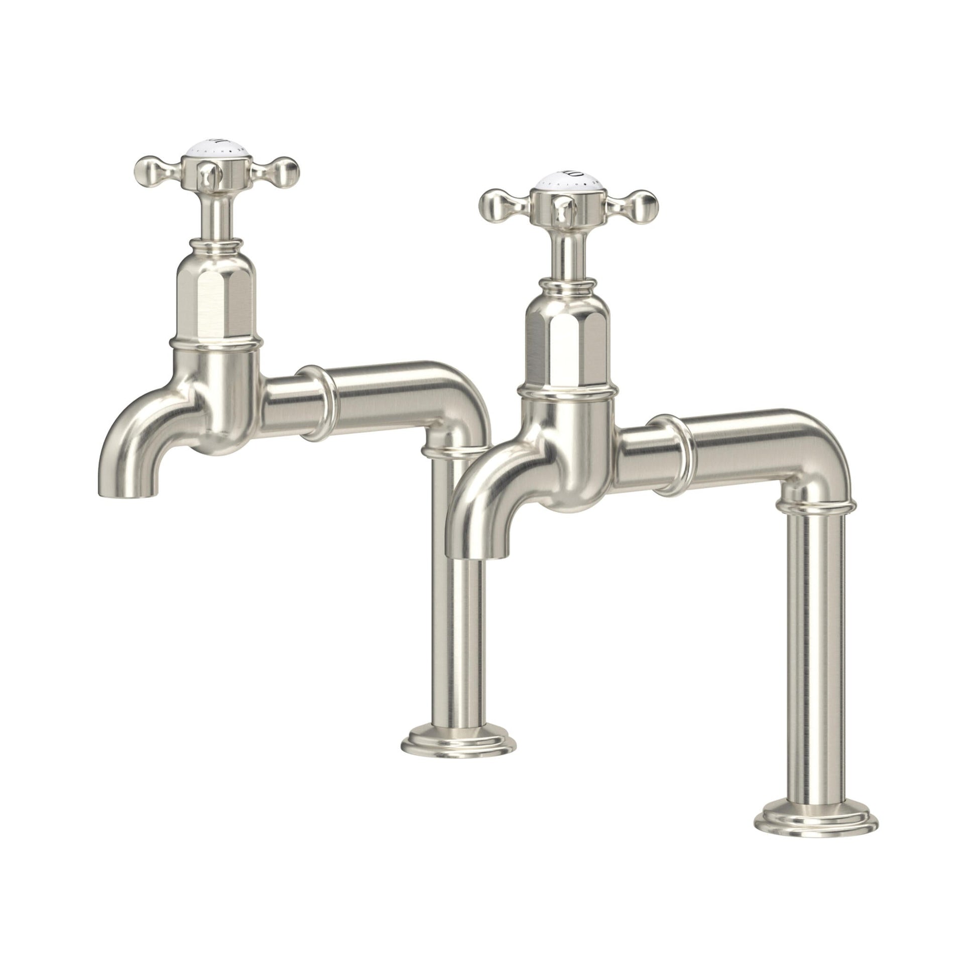 Perrin & Rowe Ionian Crosstop Bibcock Taps 4338 - The Tap Specialist