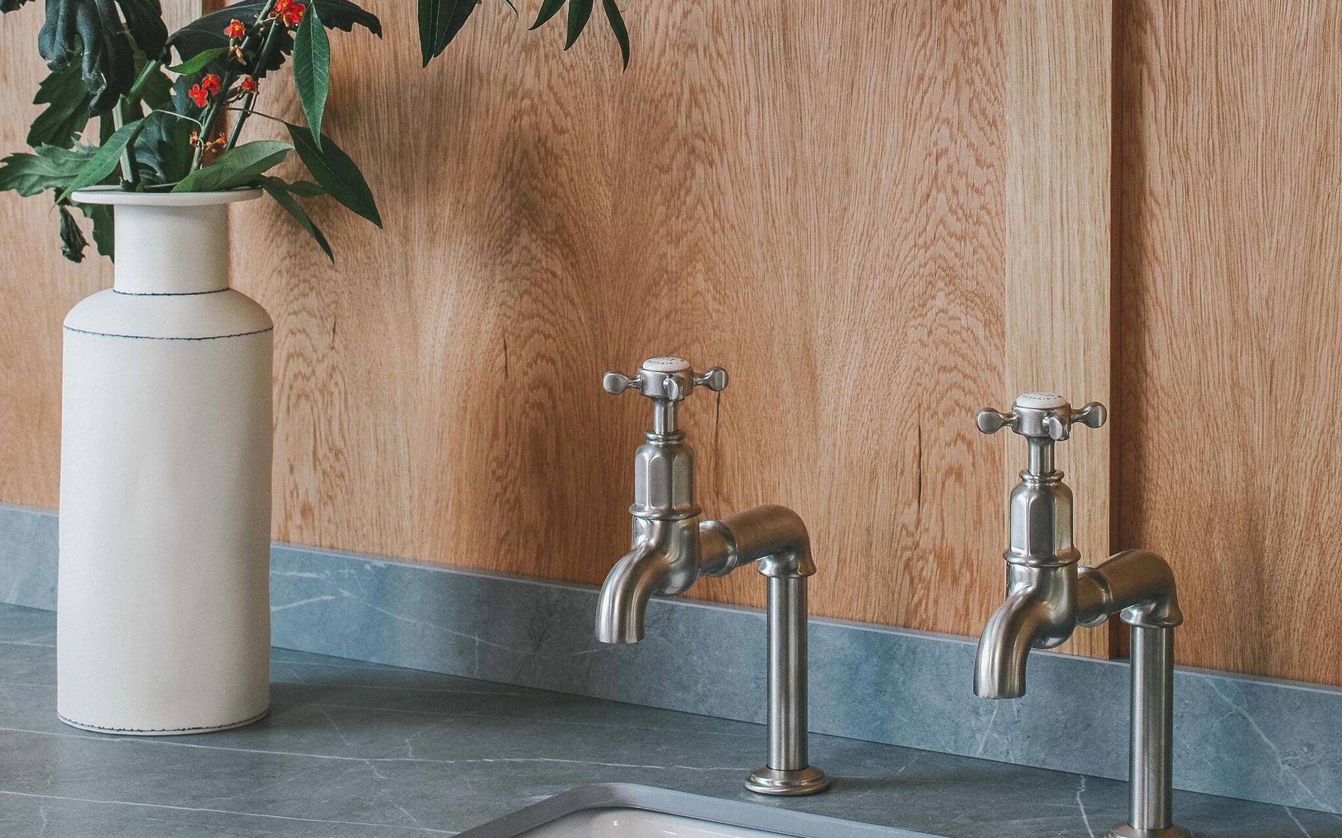 Perrin & Rowe Ionian Crosstop Bibcock Taps 4338 - The Tap Specialist