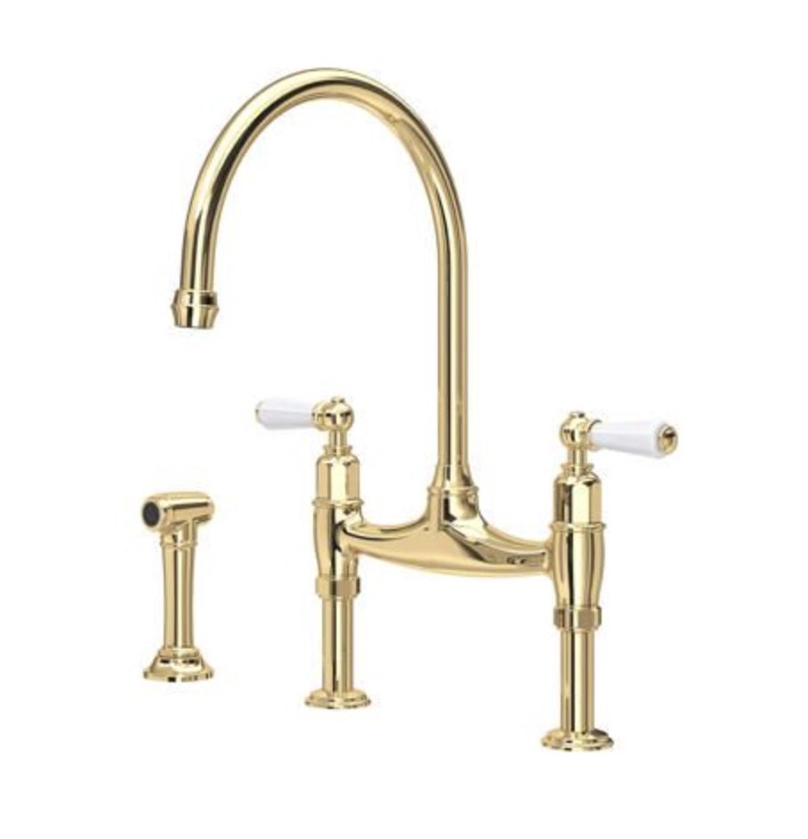 Perrin & Rowe Ionian Kitchen Sink Bridge Tap & Rinse 4173 - The Tap Specialist
