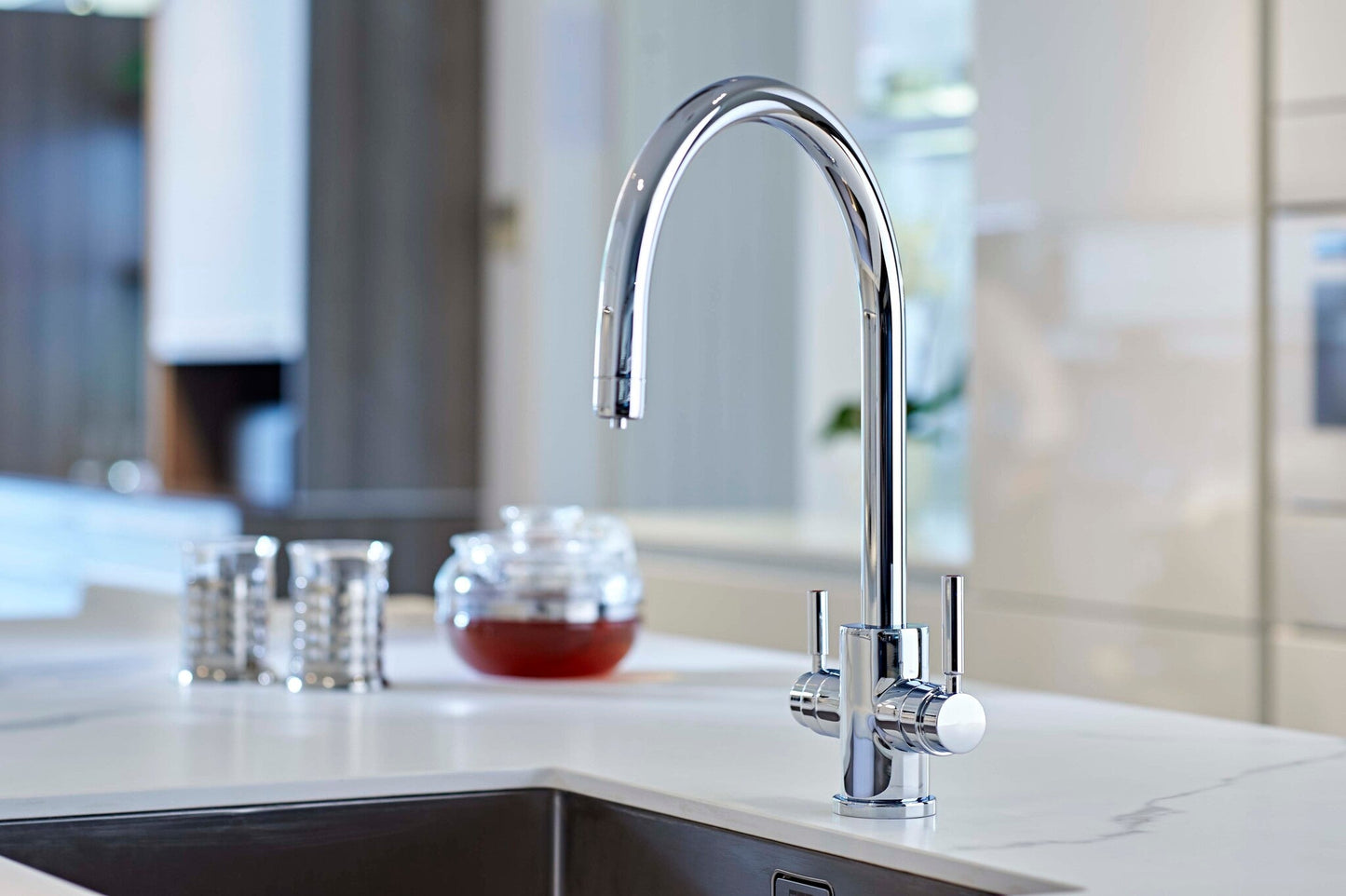 Perrin & Rowe Juliet 3 - in - 1 Instant Hot Water Tap - The Tap Specialist