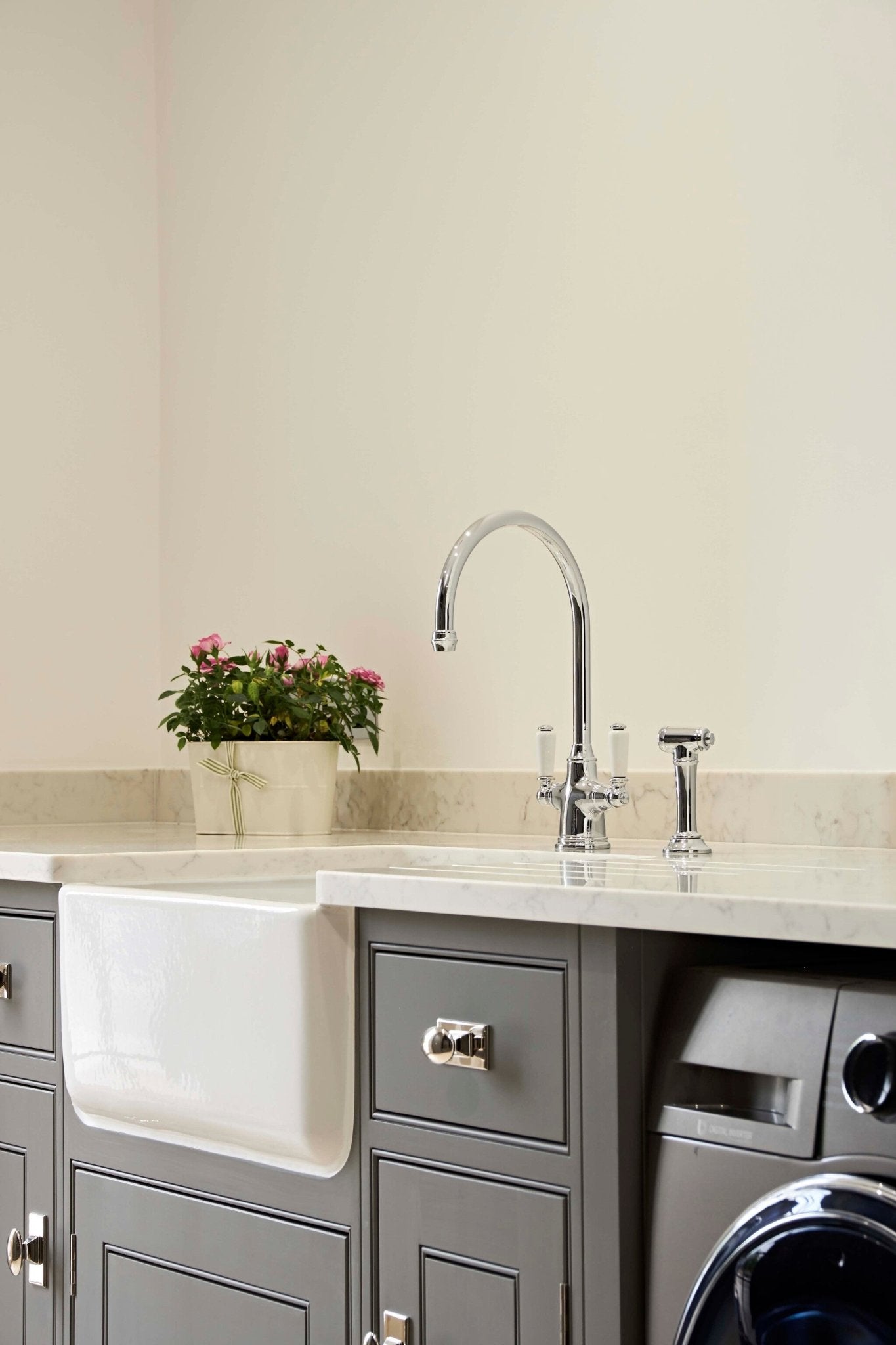 Perrin & Rowe Phoenician Monobloc Sink Mixer Tap with Rinse 4360 - The Tap Specialist