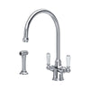 Perrin & Rowe Phoenician Monobloc Sink Mixer Tap with Rinse 4360 - The Tap Specialist