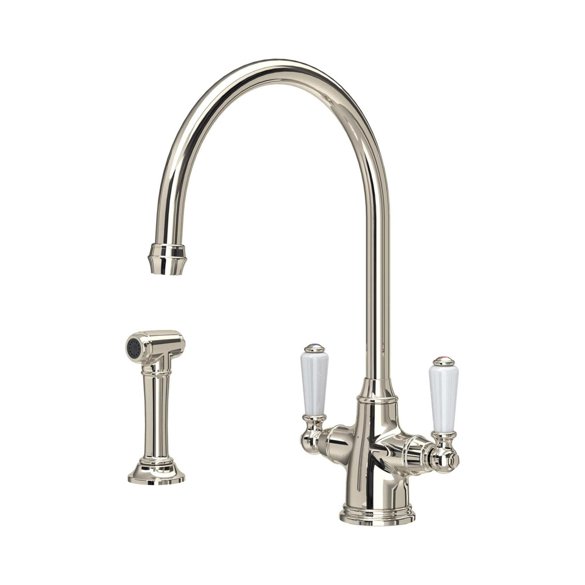 Perrin & Rowe Phoenician Monobloc Sink Mixer Tap with Rinse 4360 - The Tap Specialist
