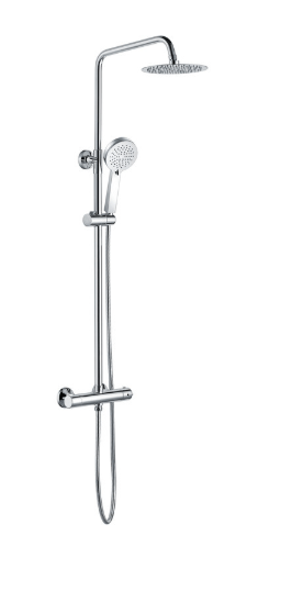 Round Thermostatic Bar Mixer w/Riser Kit - Chrome - The Tap Specialist