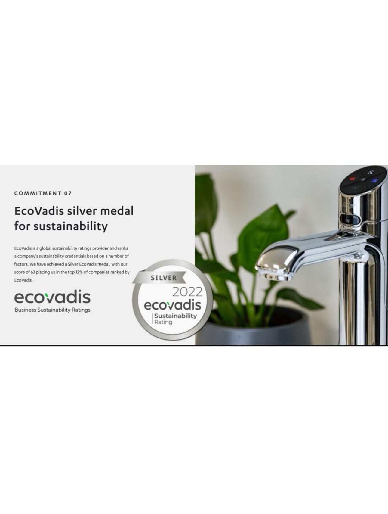 Zip Water Classic Plus All - in - One HydroTap 100/75 G5 Boiling Chilled Plus Hot & Cold - The Tap Specialist