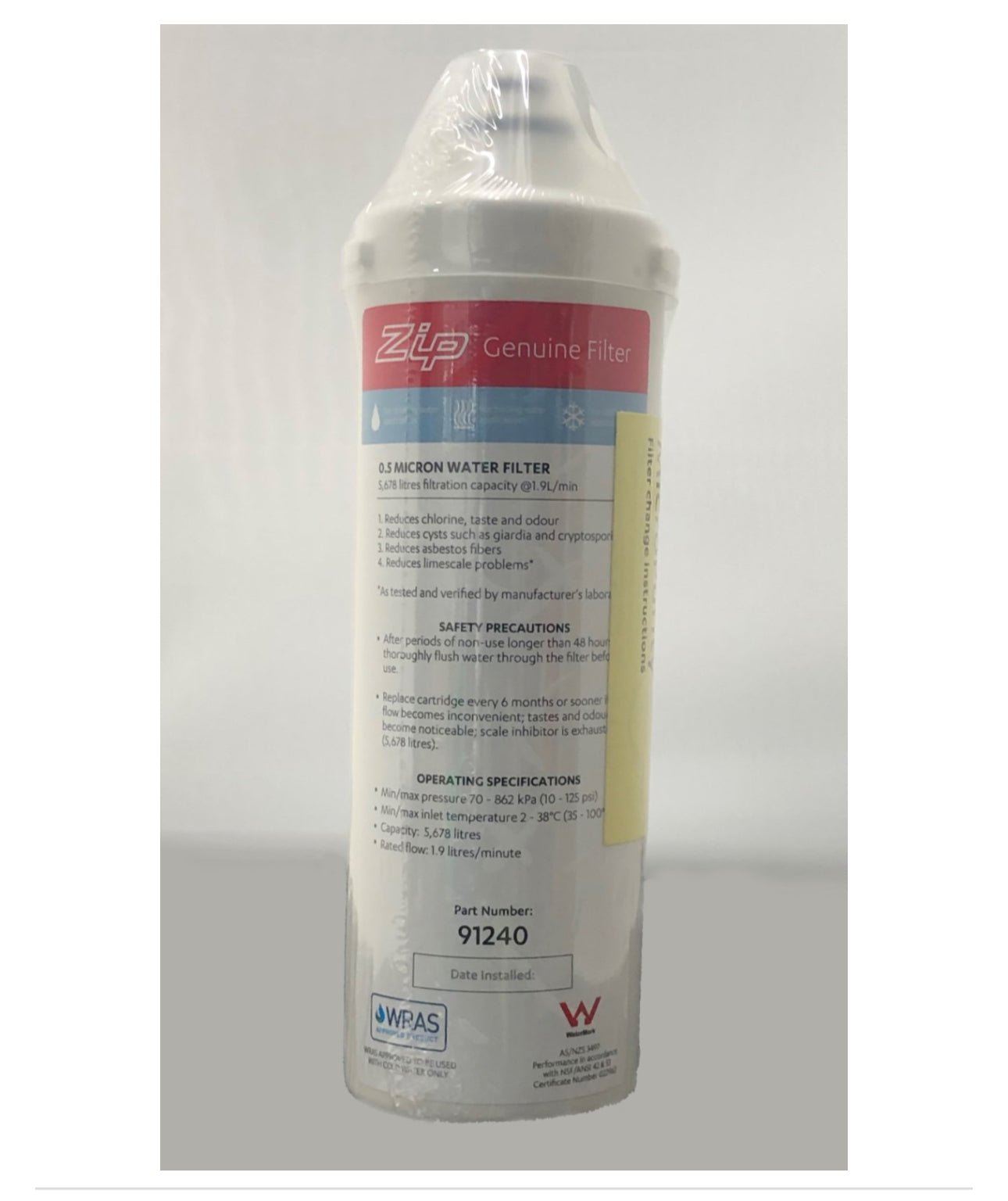 Zip Water SUBMICRON FILTER FOR NON G4 MODELS - The Tap Specialist