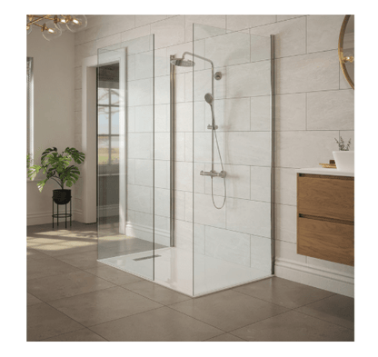 25mm Linear 1700x700mm Slim Rectangular Tray & Waste - The Tap Specialist